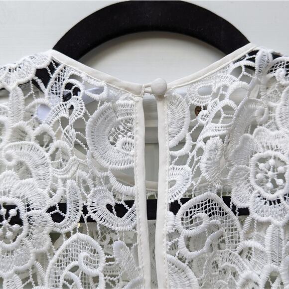 LIKELY (Revolve) White Sheath Lace Halter Neck Midi Dress, size 2 - Picture 8 of 11